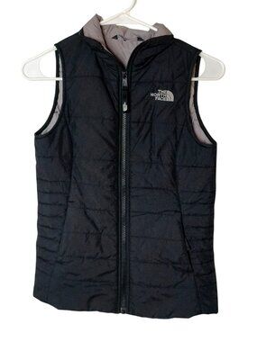 The North Face Girls Vest M Black Puffer Lightweight Quilted Layer 10/12